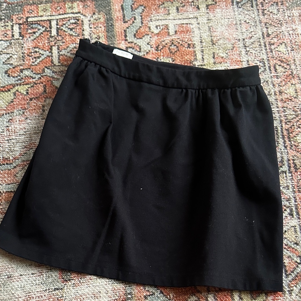 J. Crew Elegant Black Mini Skirt